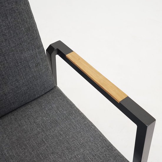 Levy Stacking Chair With Teak Armrest