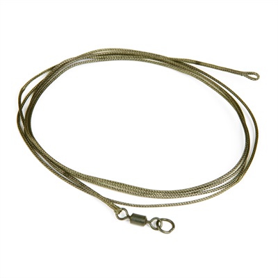 Korda Leadcore Leader Ring Swivel - Gravel 3 Per Pack - 1 M