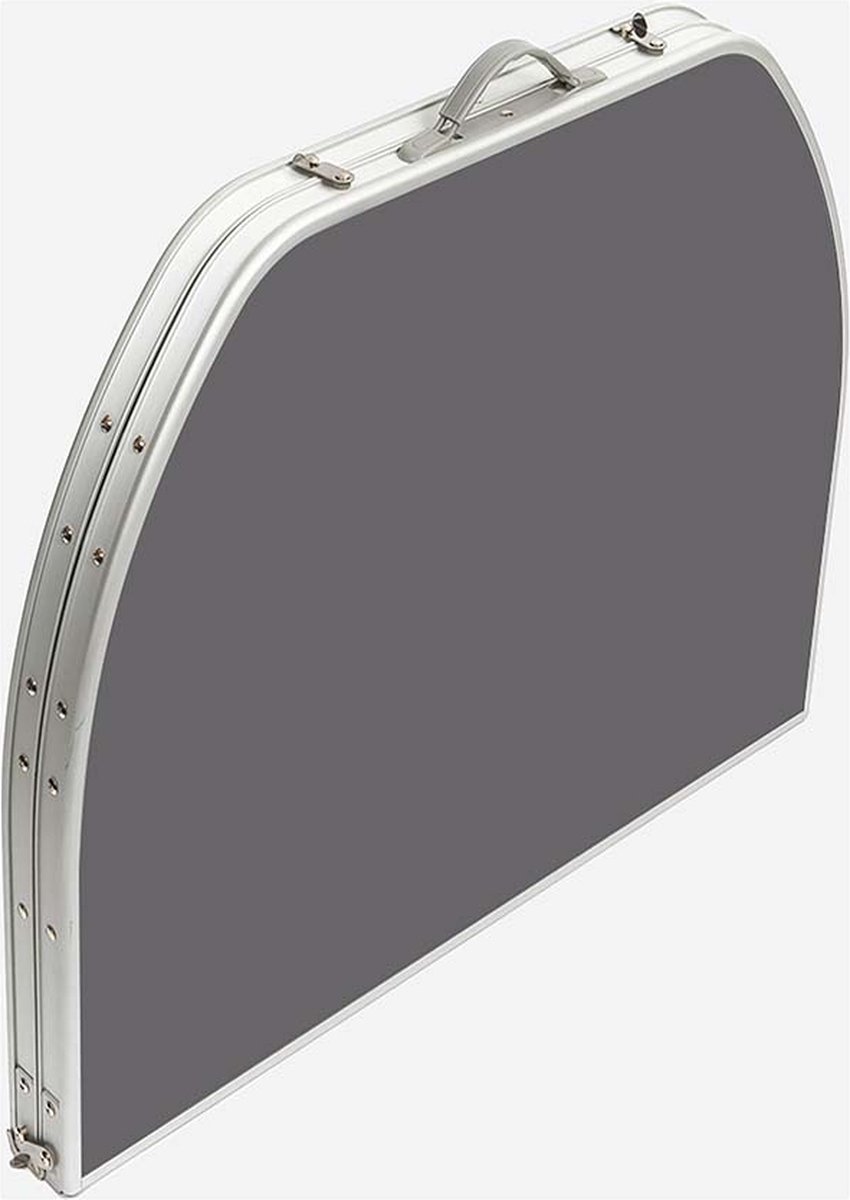 Bo-Camp Tafel Ovaal Afn.P. Alu 120X80Cm