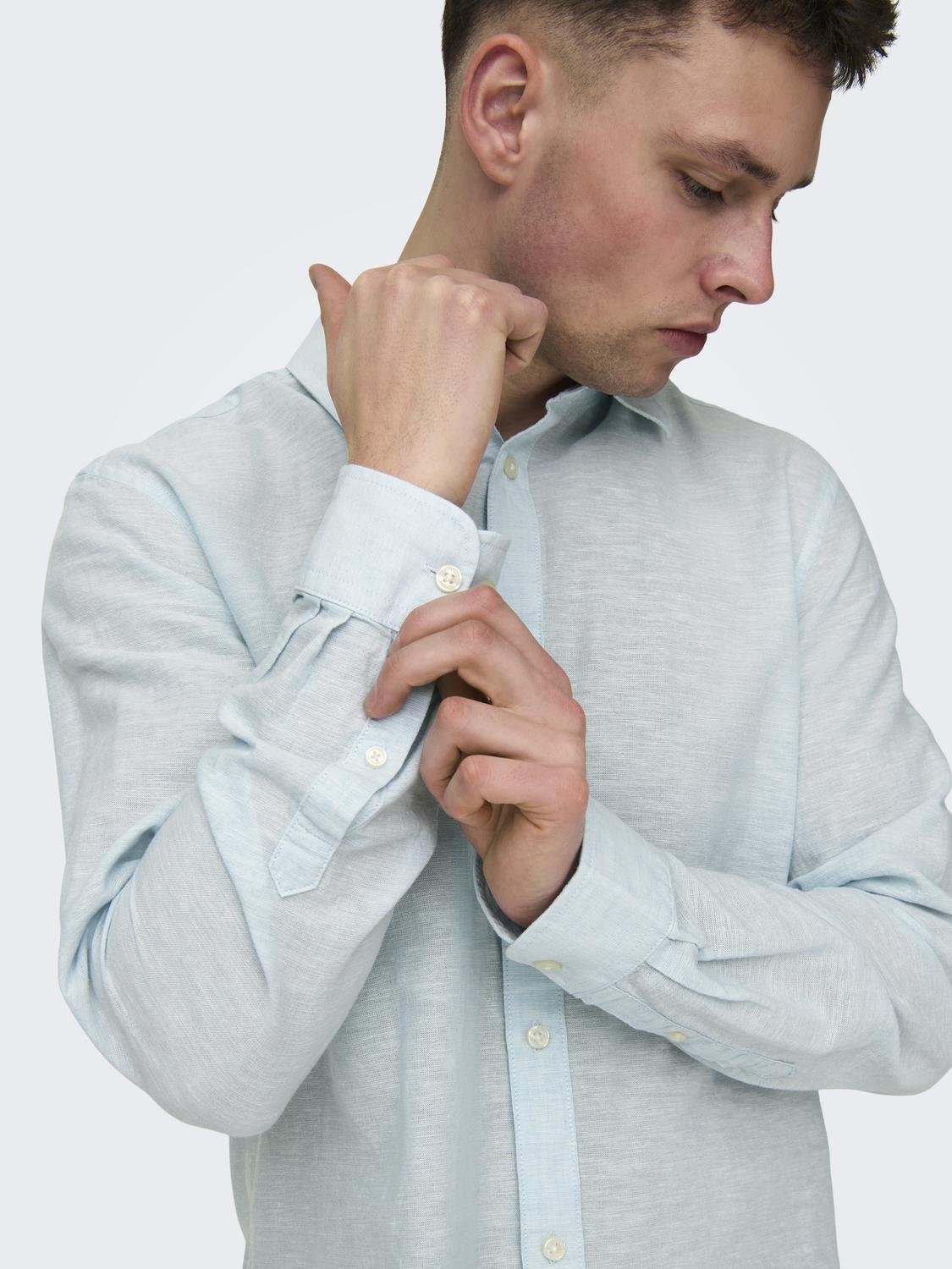 Only & Sons Caiden Ls Solid Linen Shirt