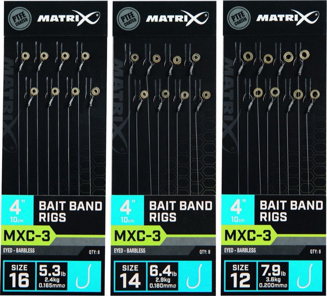 Matrix Mxc 3 4 Bait Band Rigs Barbless