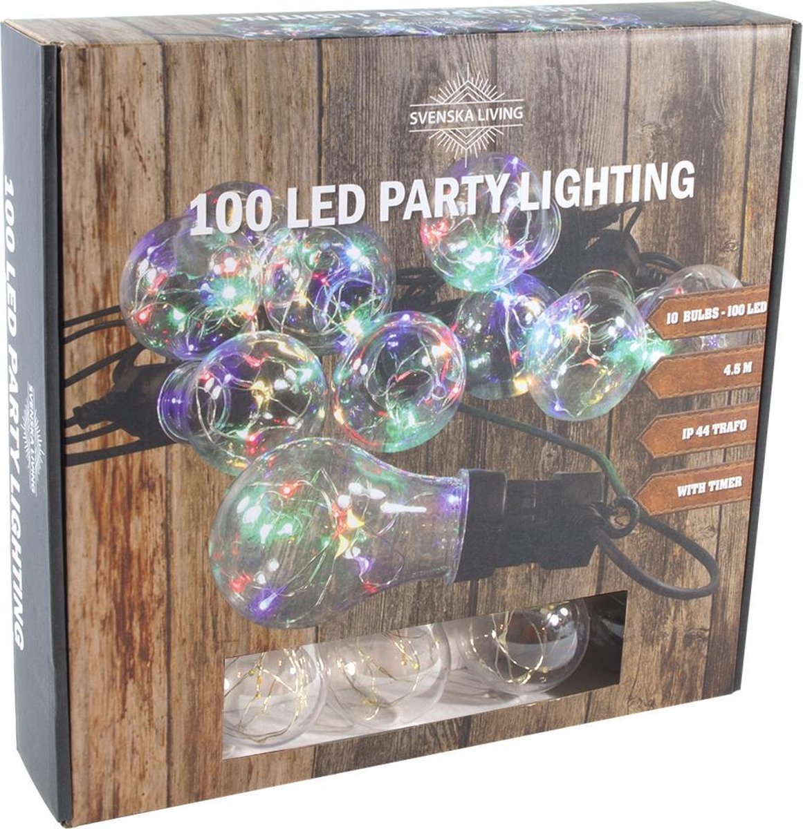 Svenska Living Partylight X10 Bol 100 Multi Ip44 Timer Connect 3M 450Cm