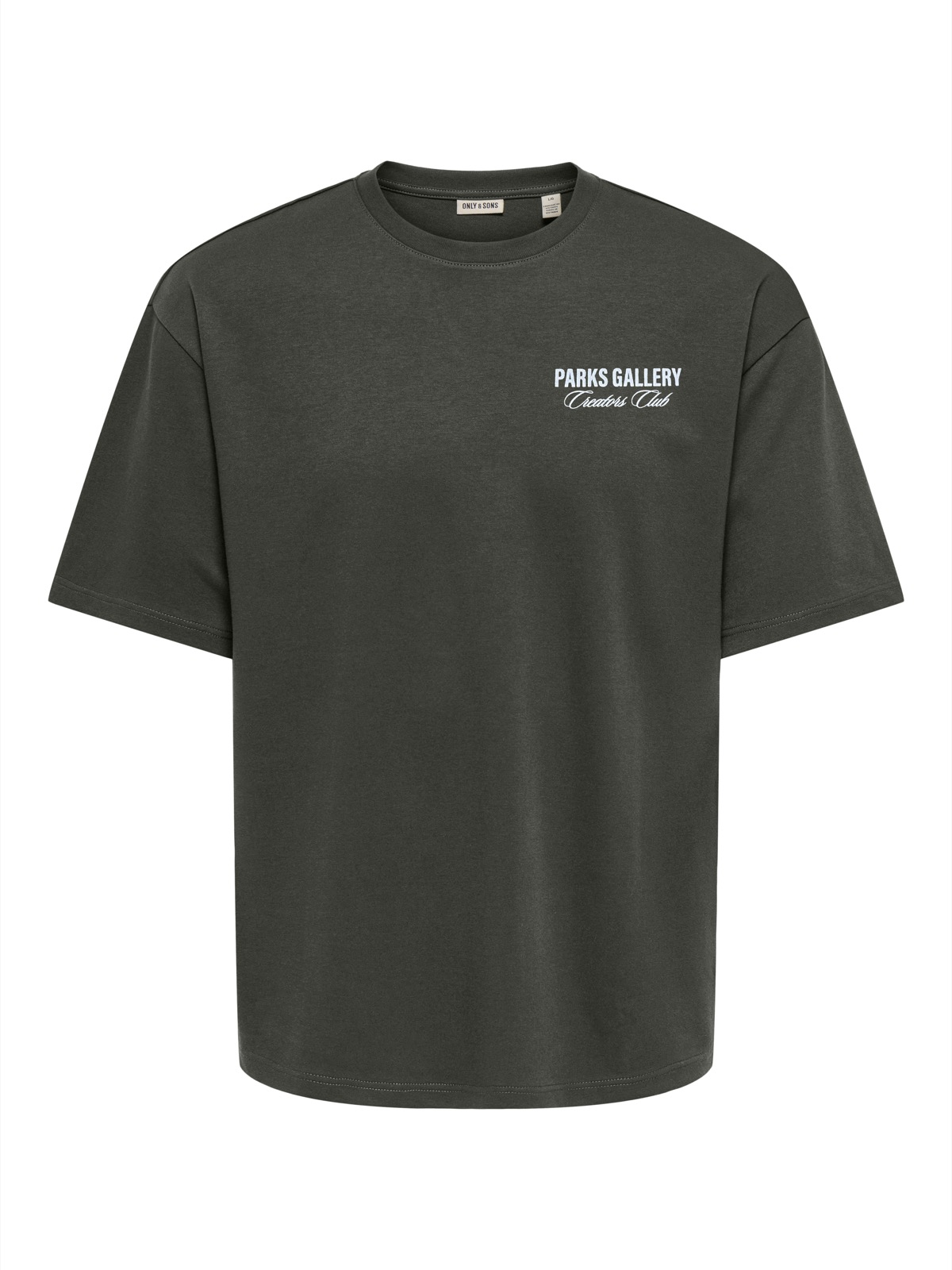 Only & Sons Parks Gallery Air Boxy Ss Tee Heren