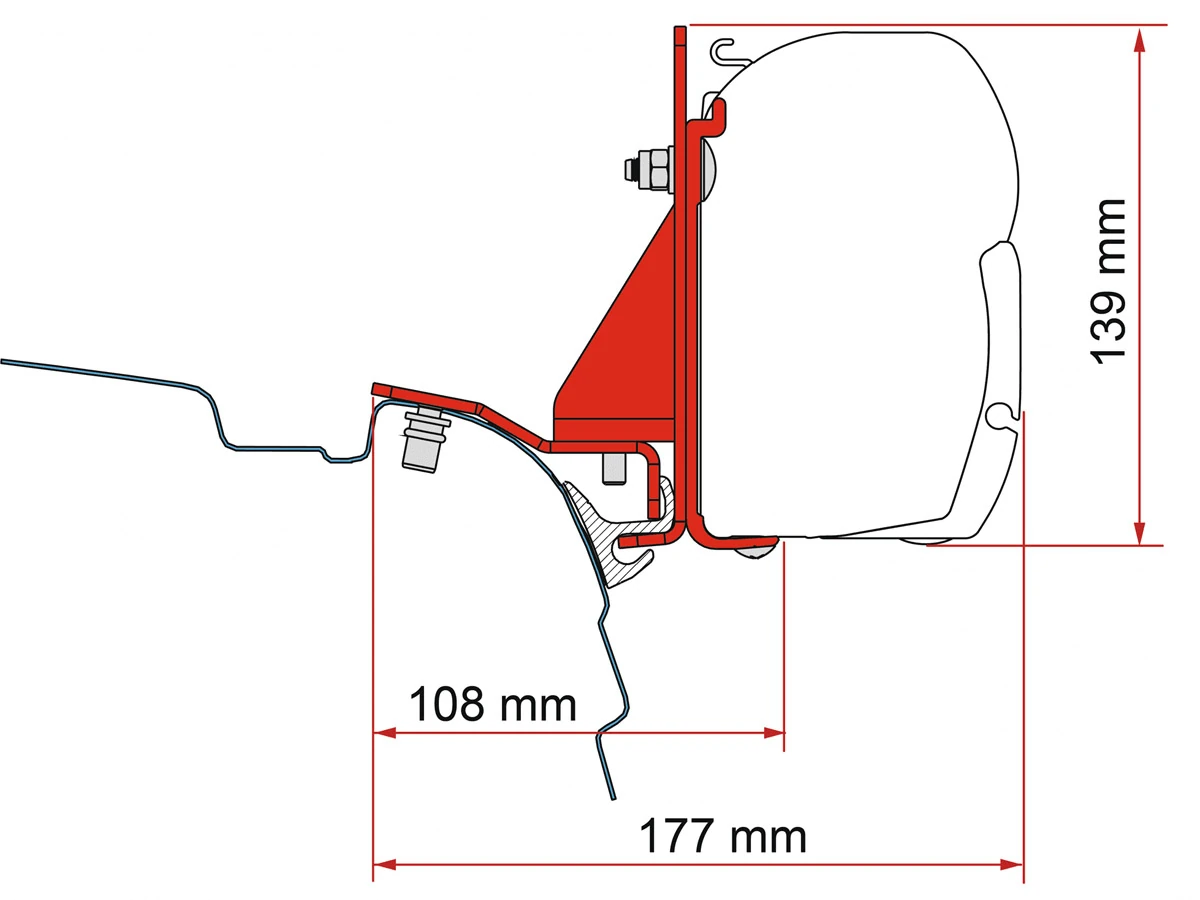 Fiamma Kit F45 Vw T5/T6 Multirail Reimo