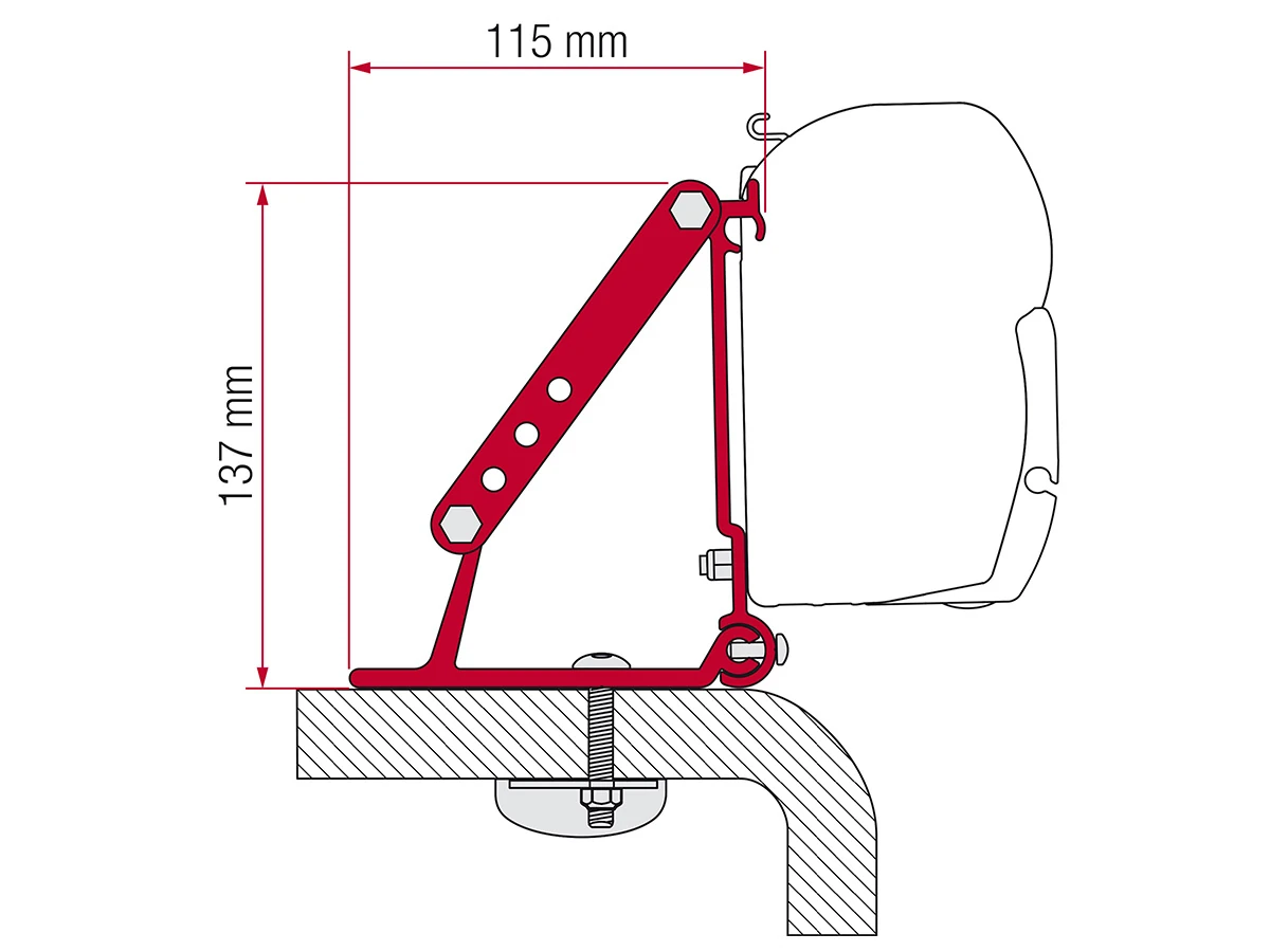 Fiamma Kit Roof Adapter 2 Stuks