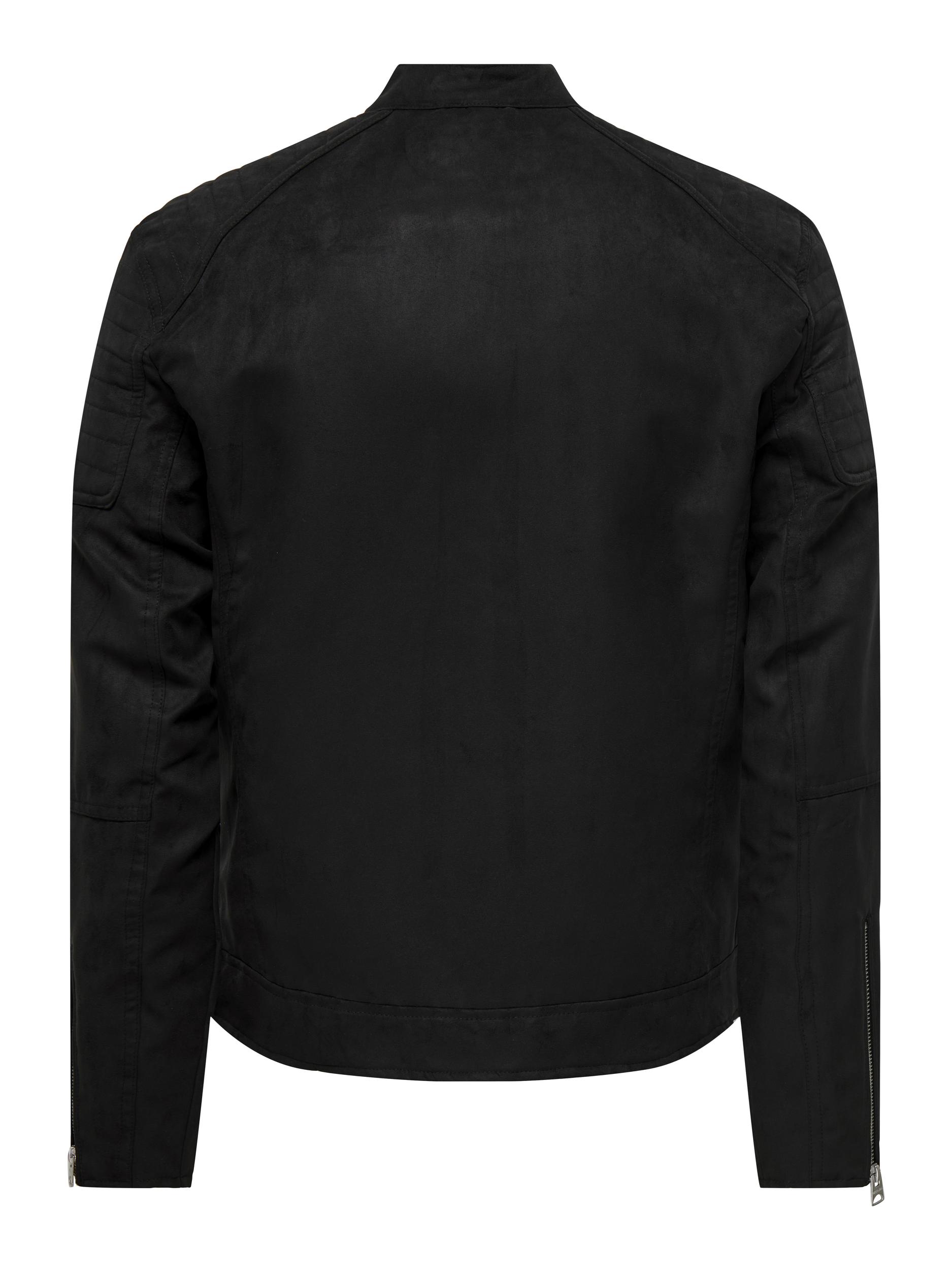 Only & Sons Gus Faux Suede Racer Jacket