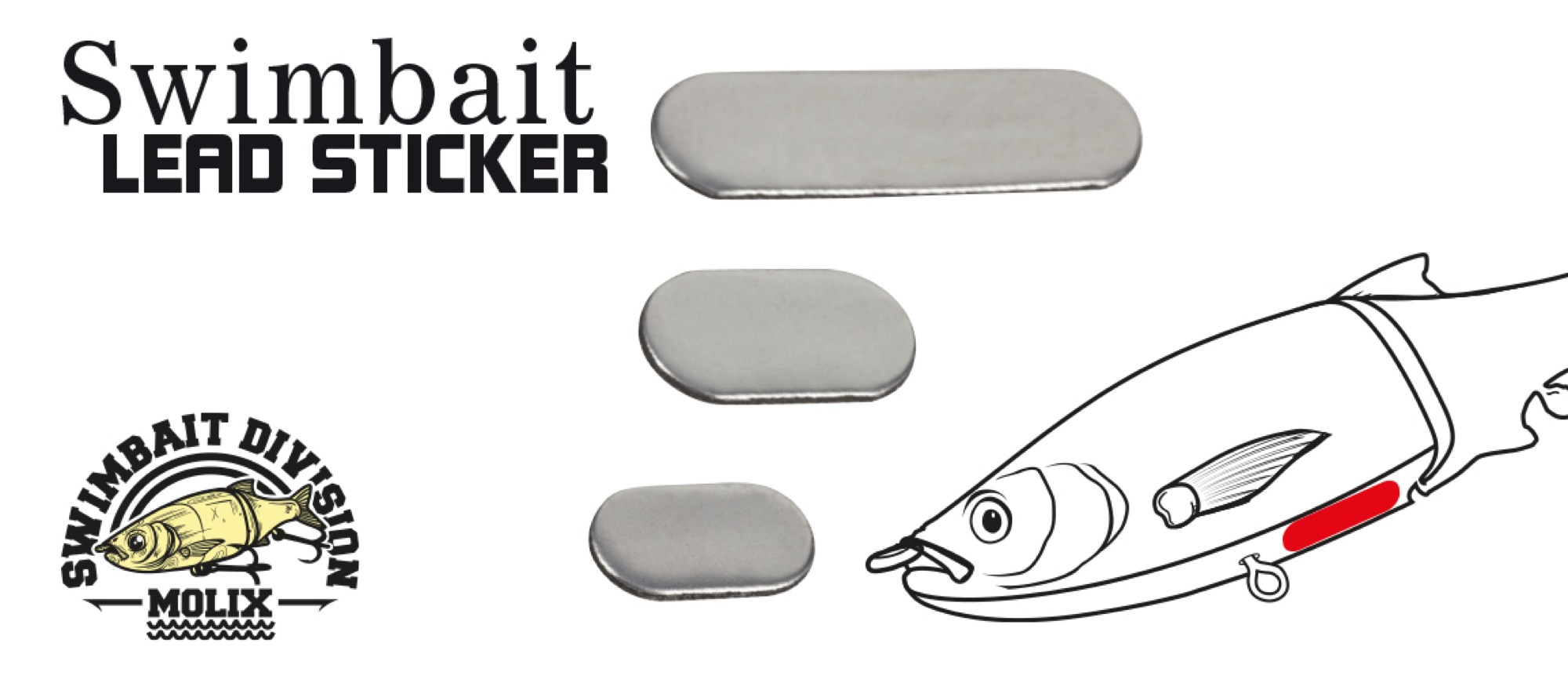 Molix Swimbait Lead Sticker 1.0g