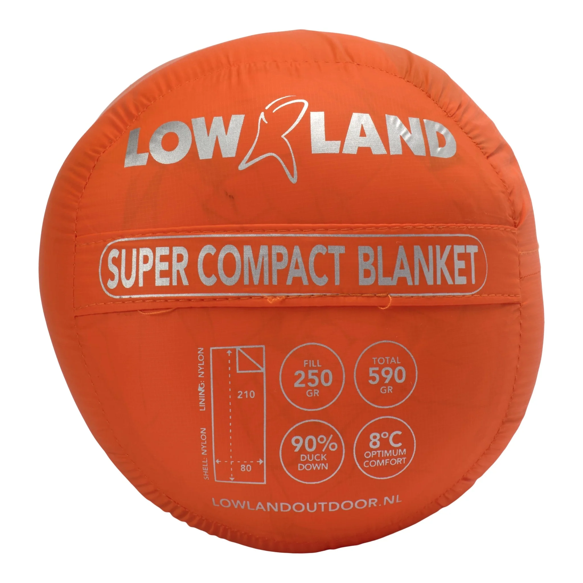 Lowland Slaapzak Super Compact Blanket - Orange