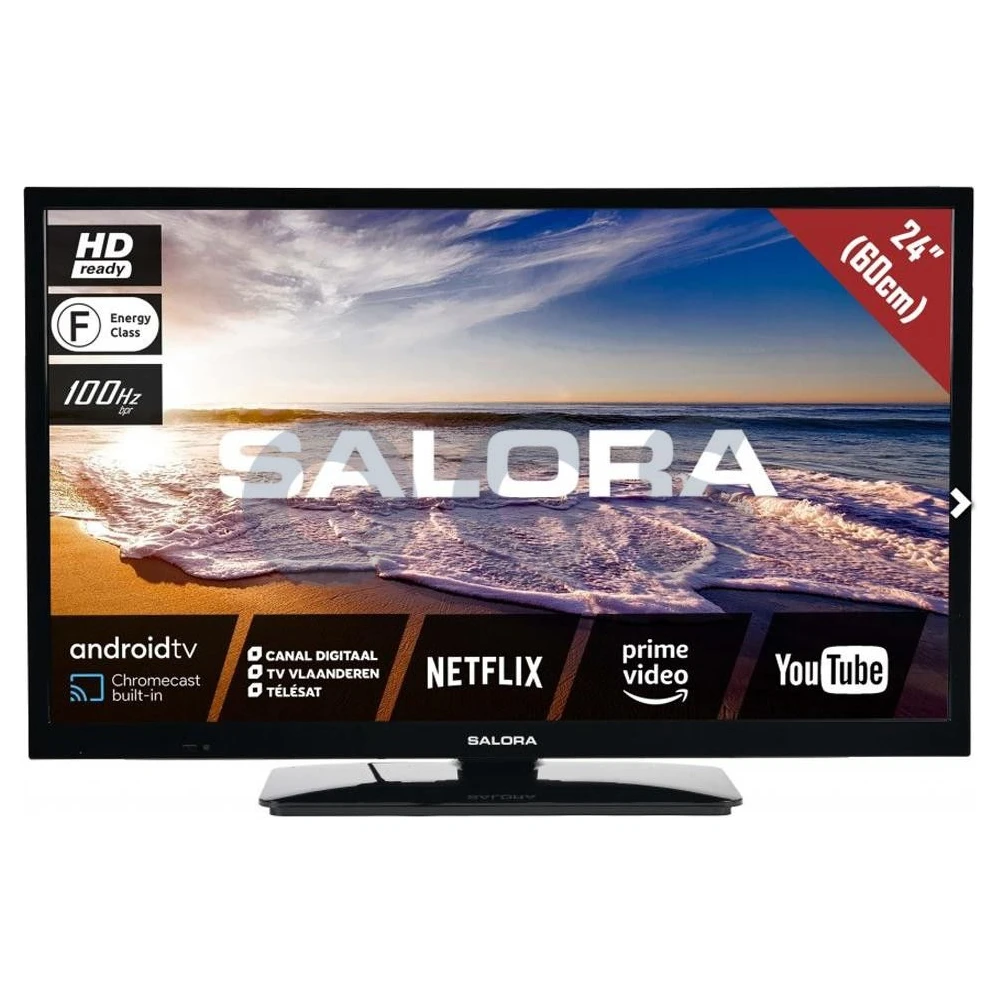 Salora Tv Travel Salora 24" 12/230V Smart Android Wifi Bt Chromecast