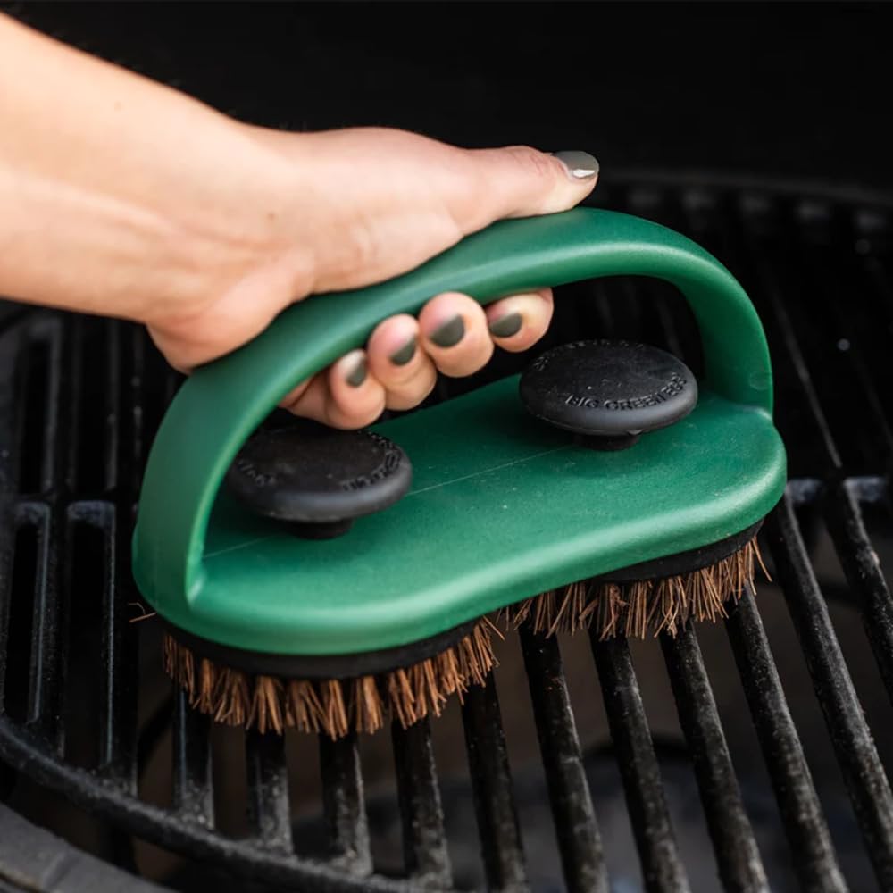 Big Green Egg Dual Head Grid & Stone Scrubber Palmyra
