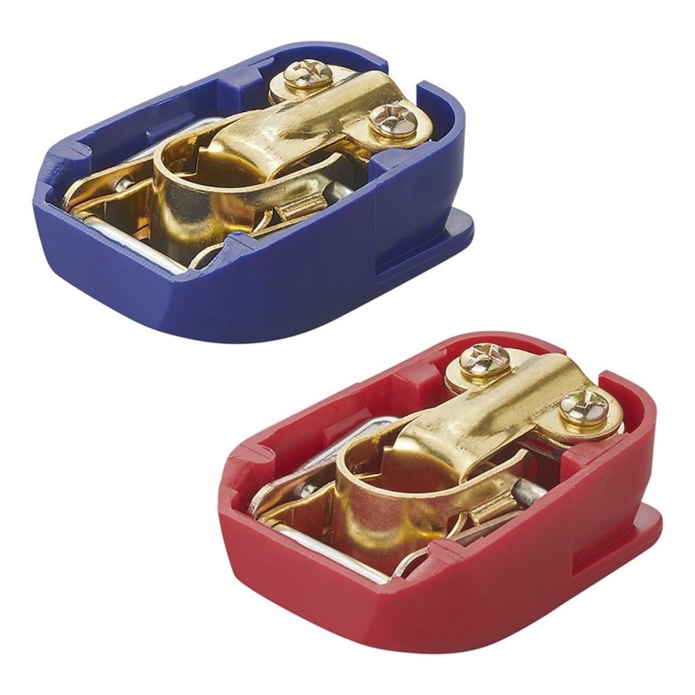 Proplus Accupoolklemmen Set (+) En (-) Met Snelsluiting Proplus Accupoolklemmen Set (+) En (-) Met Snelsluiting