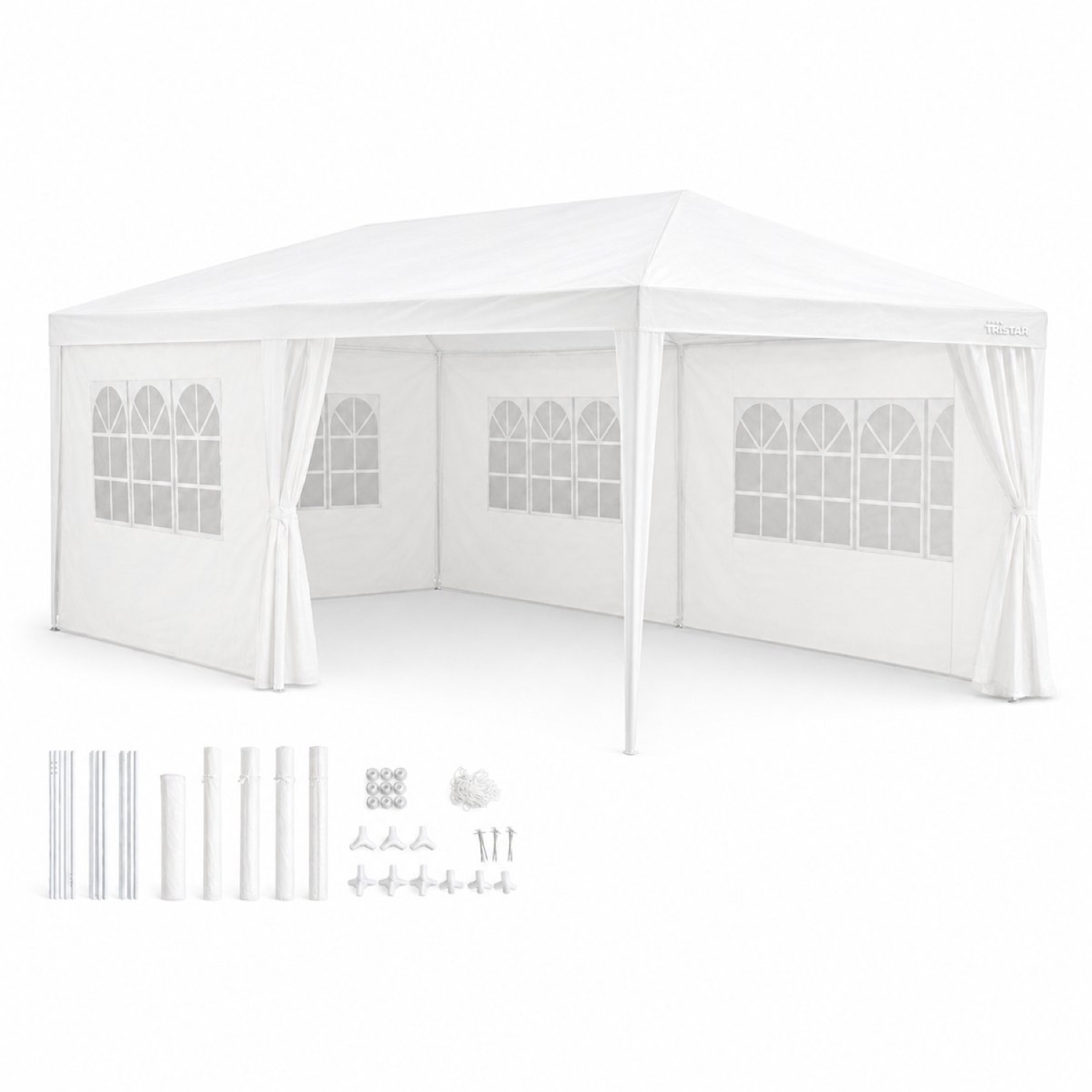 Kinzo Partytent 2.5X6X3Mtr & Zijwand