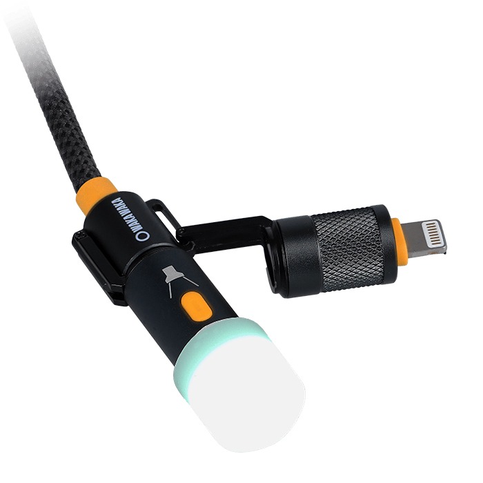 WakaWaka Connect 5-in-1 USB Kabel 60W Met Zaklampje