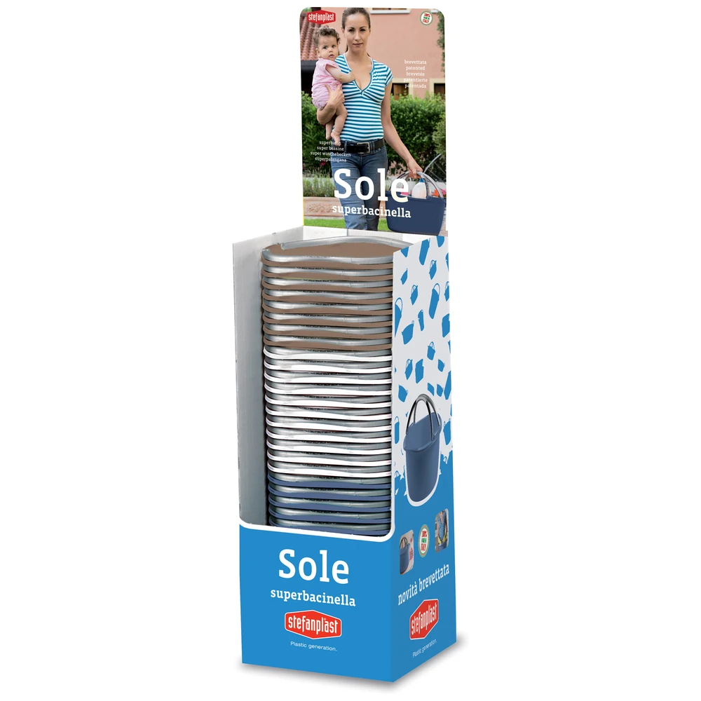 Stefanplast Wasbak Rond 16 Ltr Ass. Kleur