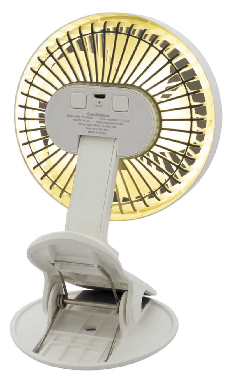 Eurotrail Klem Ventilator Met Lamp