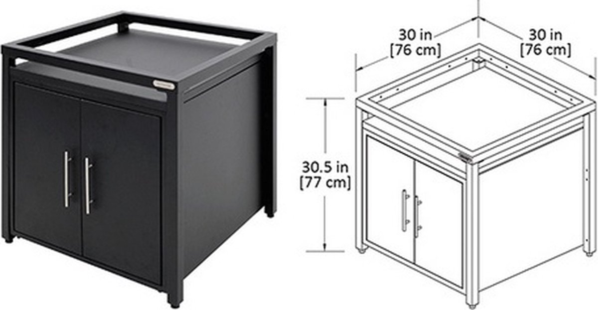 Big Green Egg Expansion Cabinet