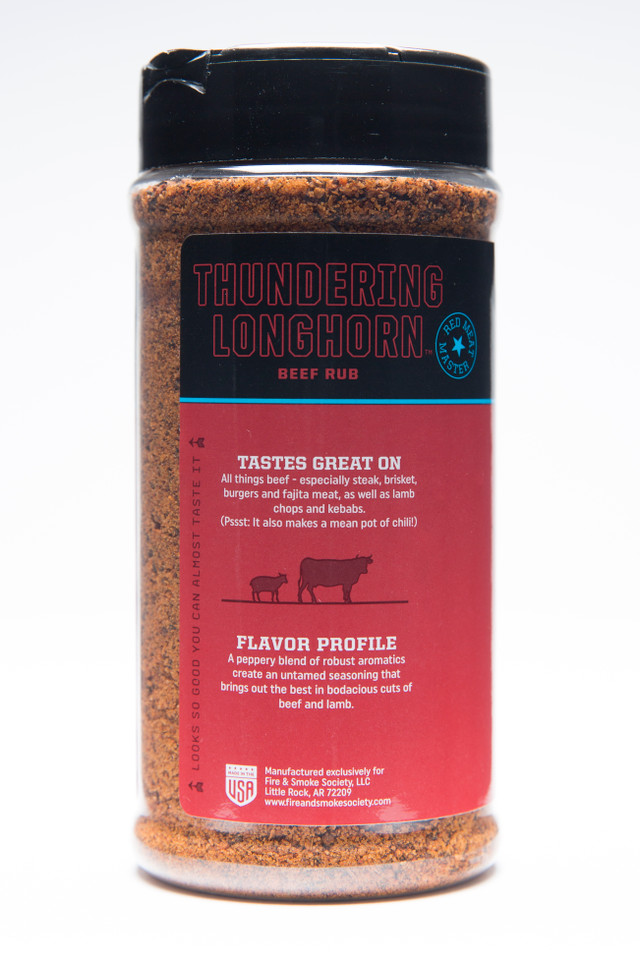 Fire & Smoke Society Rub Thundering Longhorn Beef 354G