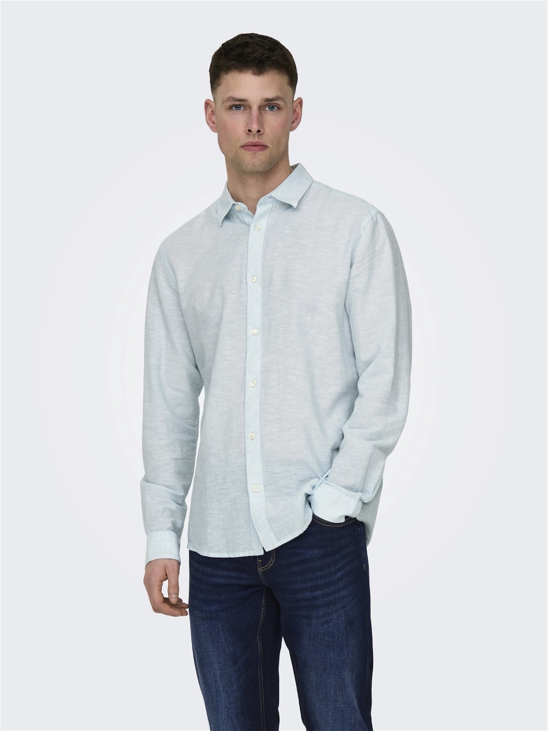 Only & Sons Caiden Ls Solid Linen Shirt