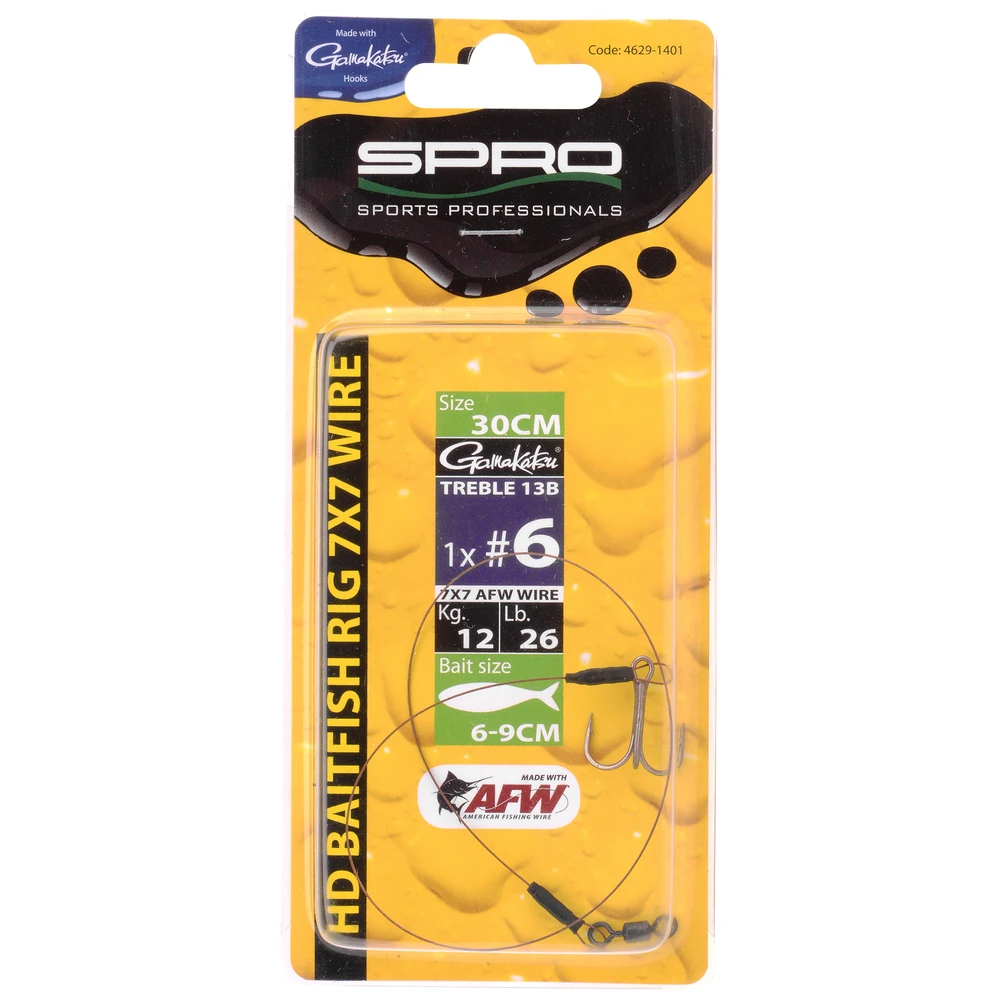 Spro Hdbaitf Rig 12Kg 30Cm Size 6