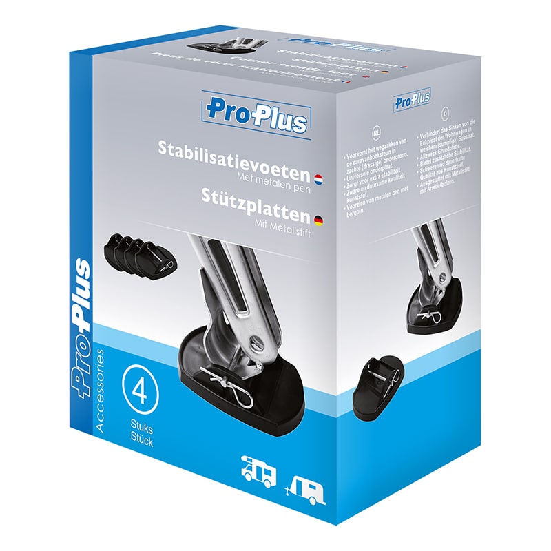 ProPlus Stabilisatievoeten Met Metalen Pen Set Van 4 Stuks