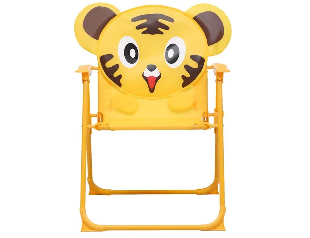 Tuinset Voor Kinderen Set Van 2 Stoelen Tafel EN Parasol Tijger Design