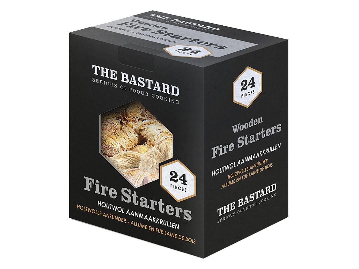 The Bastard Wooden Fire Starters 24St 350Gr