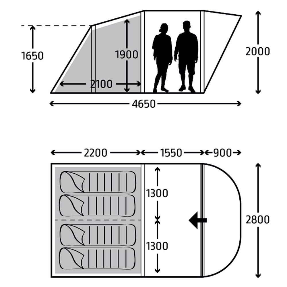 Kampa Tent Brean 4 Air TC