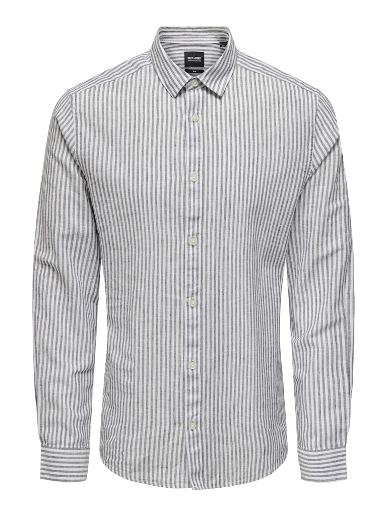 Only & Sons Caiden LS Stripe Linen Shirt 660 Heren