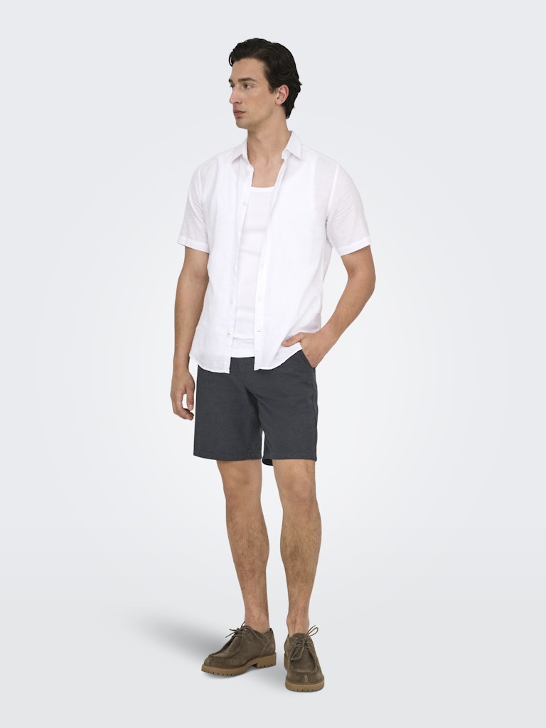 Only & Sons Mark 0011 Cotton Linen Shorts Heren
