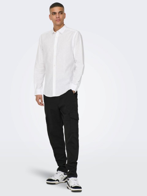 Only & Sons Caiden Ls Solid Linen Shirt