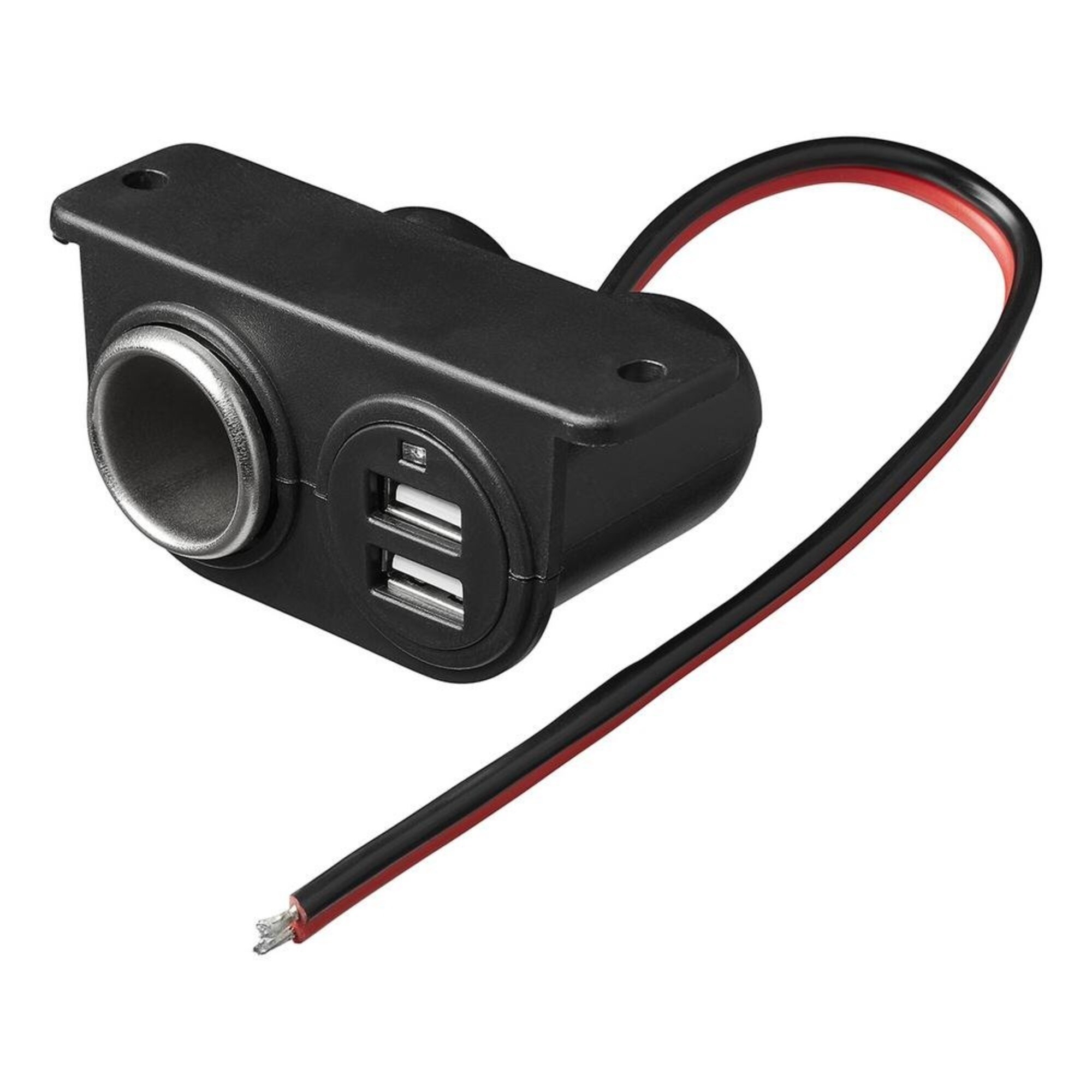 Proplus Opbouw-Sigarettenaanstekerdoos + 2Xusb 12V/24V