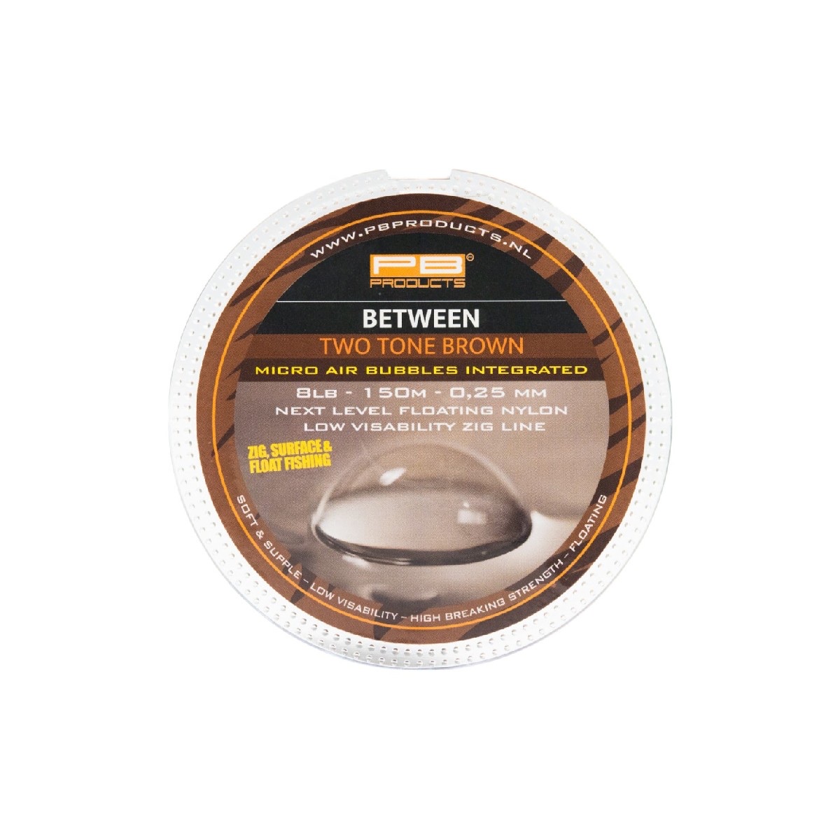 PB Products Pb Between 0.25mm/8lb 150M 2Tone Brown