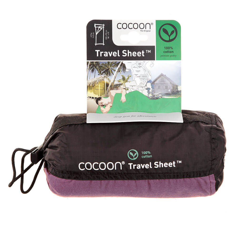 Cocoon Travelsheet 100% Cotton - Elephant Grey