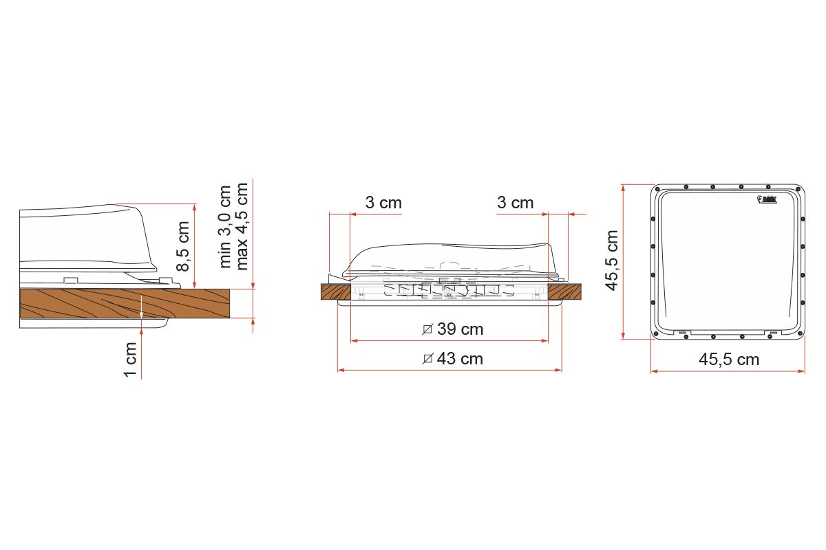 Fiamma Turbo-Vent White