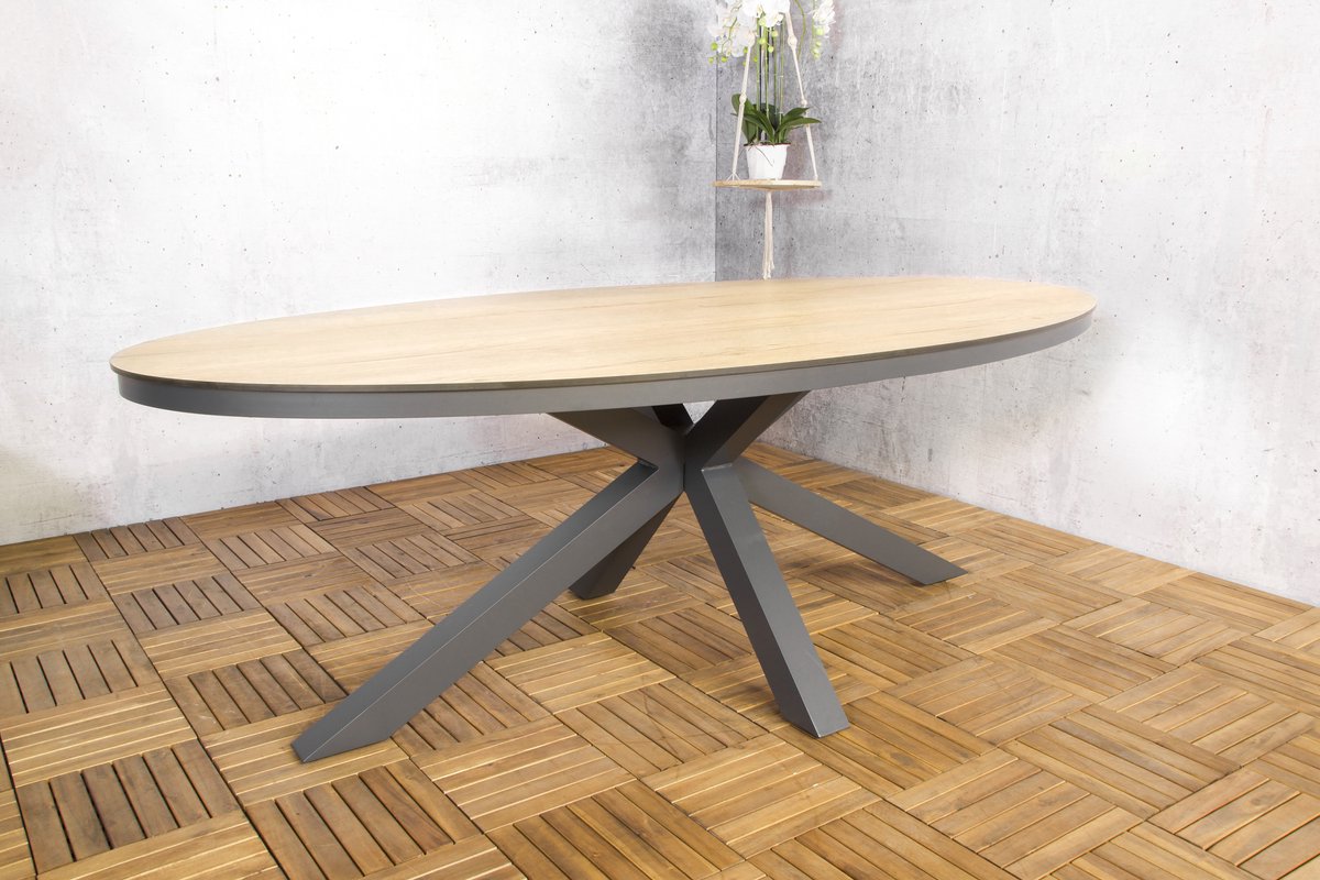 Sens-Line Brescia Oval Hpl Dining Table 220X115Cm Sens-Line Brescia Oval Hpl Dining Table 220X115Cm