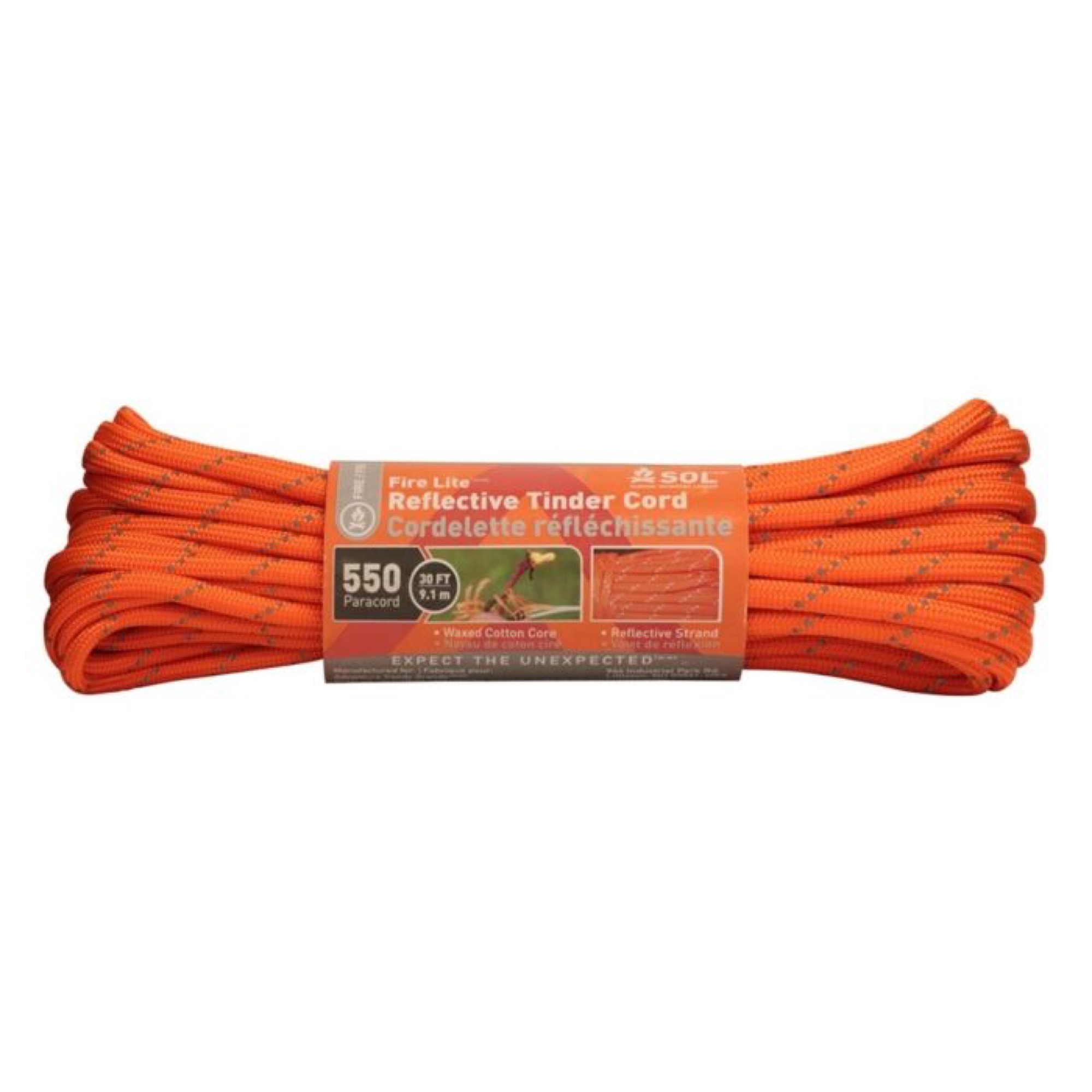 Sol Fire Lite 550 Tinder Paracord 9,1 M