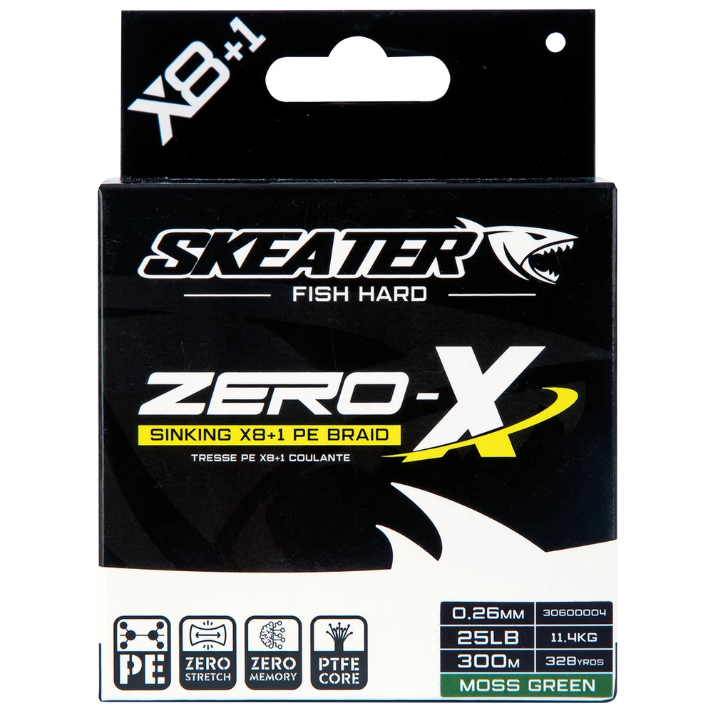 Skeater Zero Sinking X8+1 Braid 0.26Mm 300M