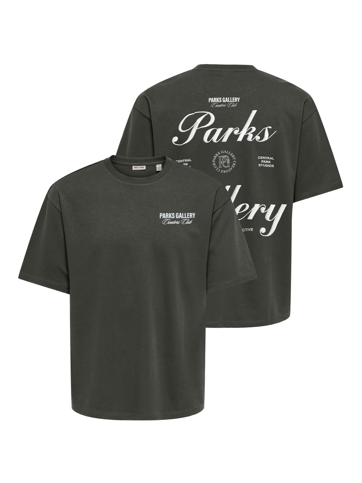 Only & Sons Parks Gallery Air Boxy Ss Tee Heren