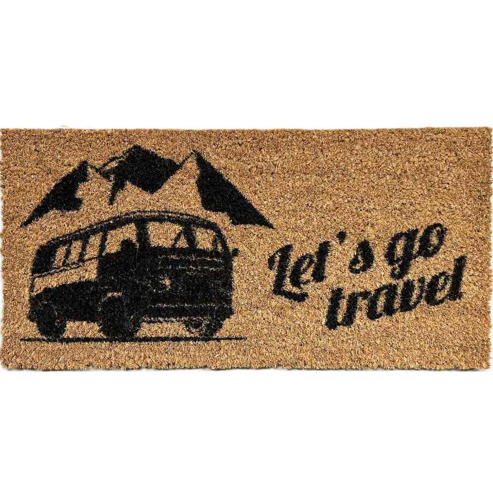 Deurmat Kokos Lets Go Travel 25X50 CM