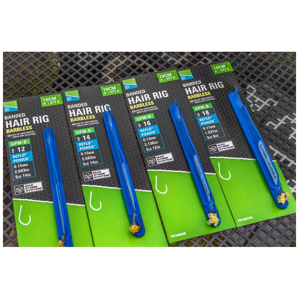 Preston Banded Hair Rig Gpm-B Size 18