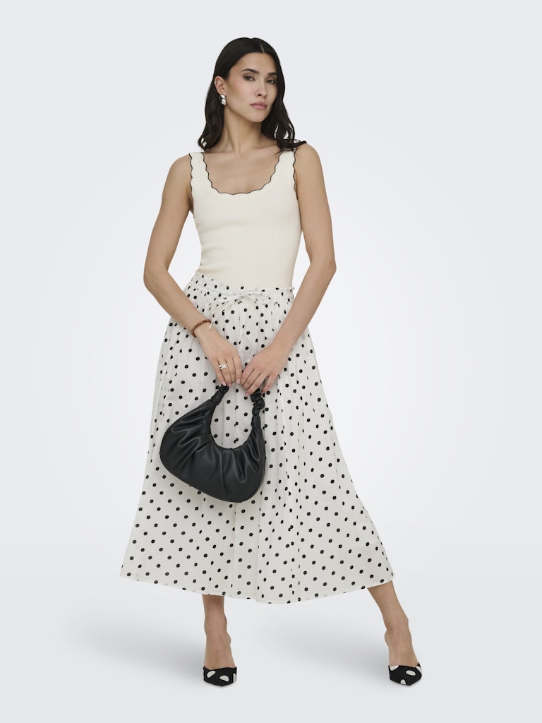 Jacqueline de Yong Nanna S/L Scallop Edge Top Knt Dames