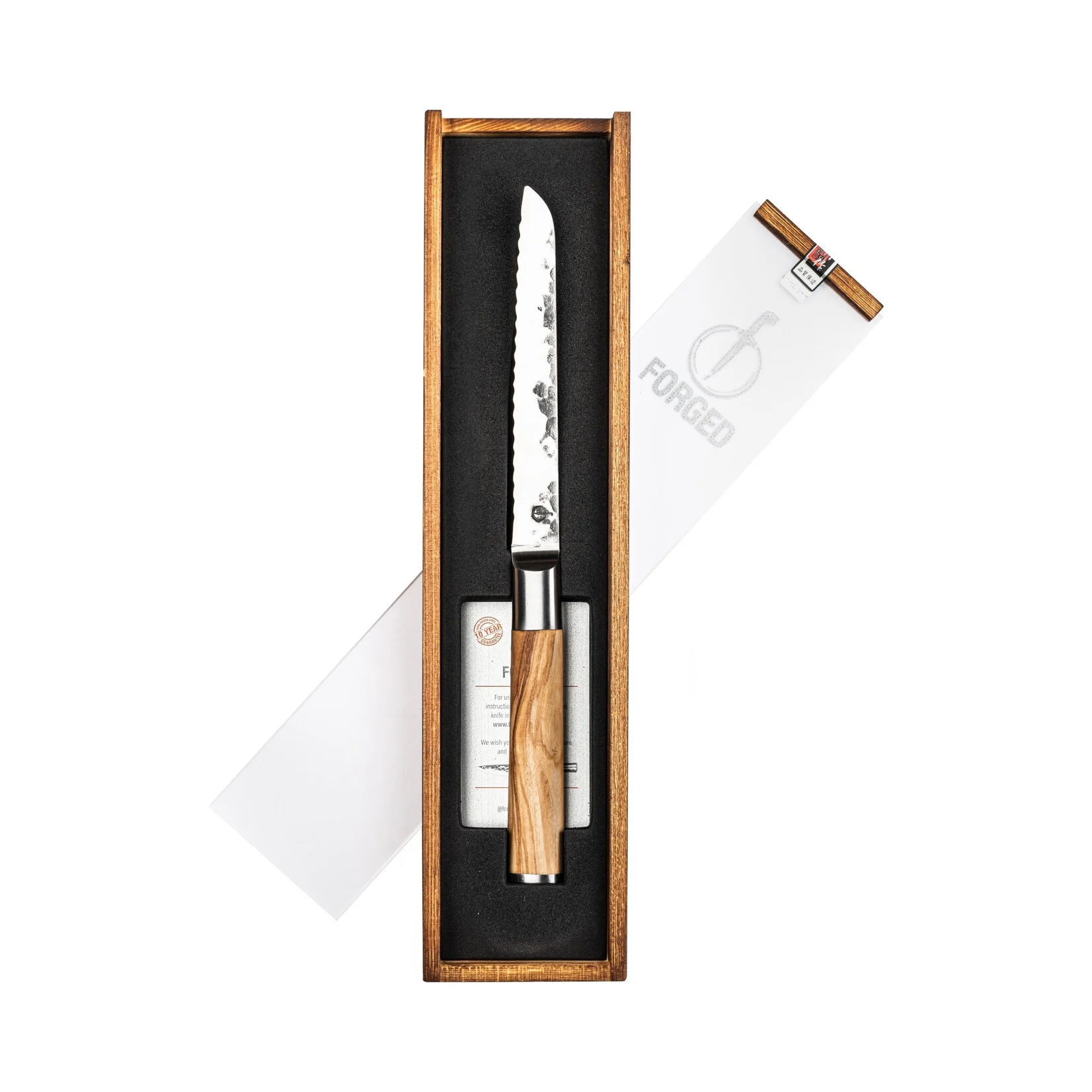 Forged Olive Universeel mes - 14Cm - Gekarteld