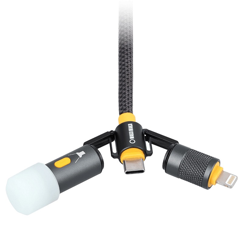 WakaWaka Connect 5-in-1 USB Kabel 60W Met Zaklampje