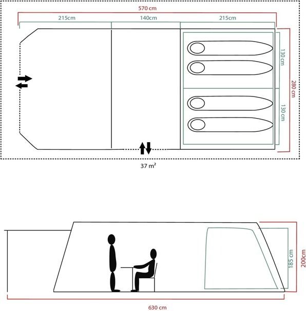 Coleman Fastpitch Victoria Falls 4 Blackout