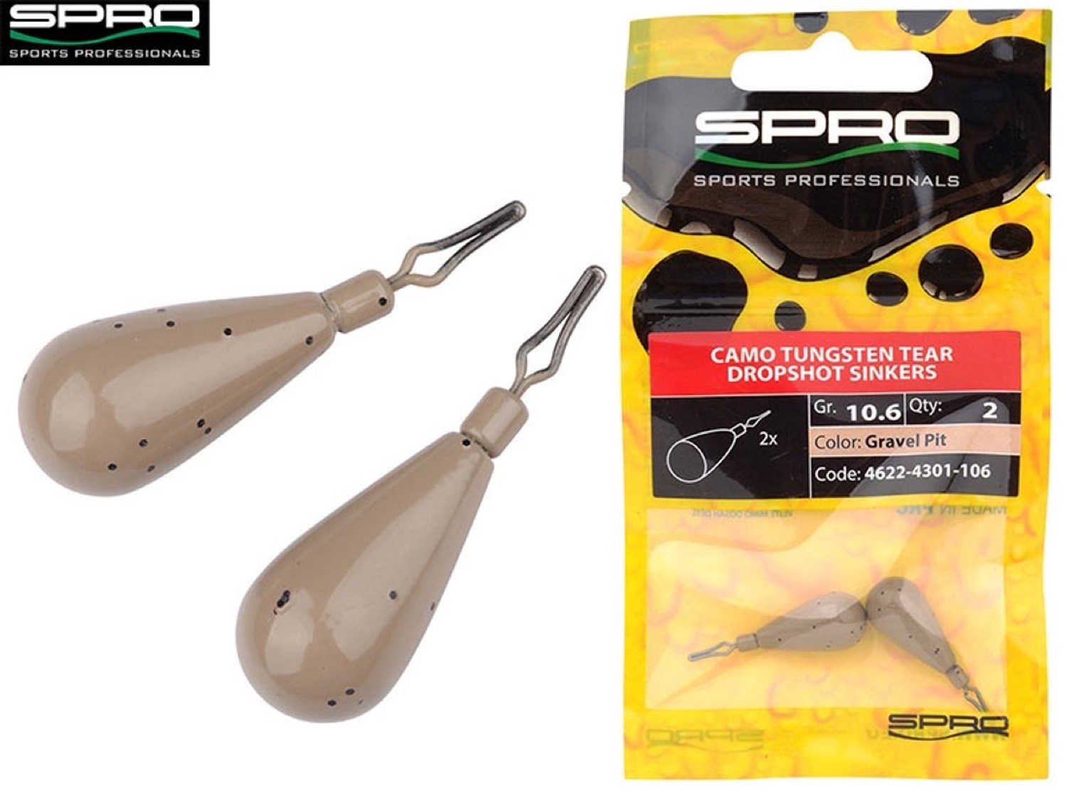 Spro Camo Tung Tear DS Sinkers GP
