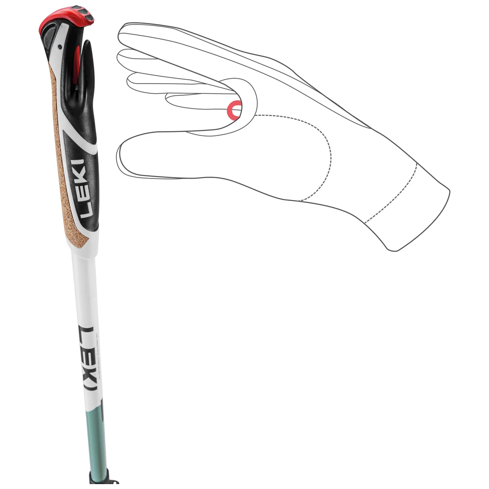 Leki Spin Shark SL - White/Smoke/Green/Dark/Antraciet
