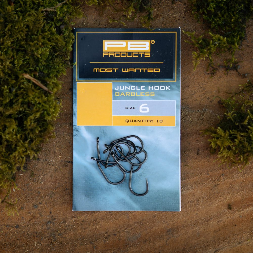 PB Products Jungle Barbless Hook Dbf Size 4 10Pcs