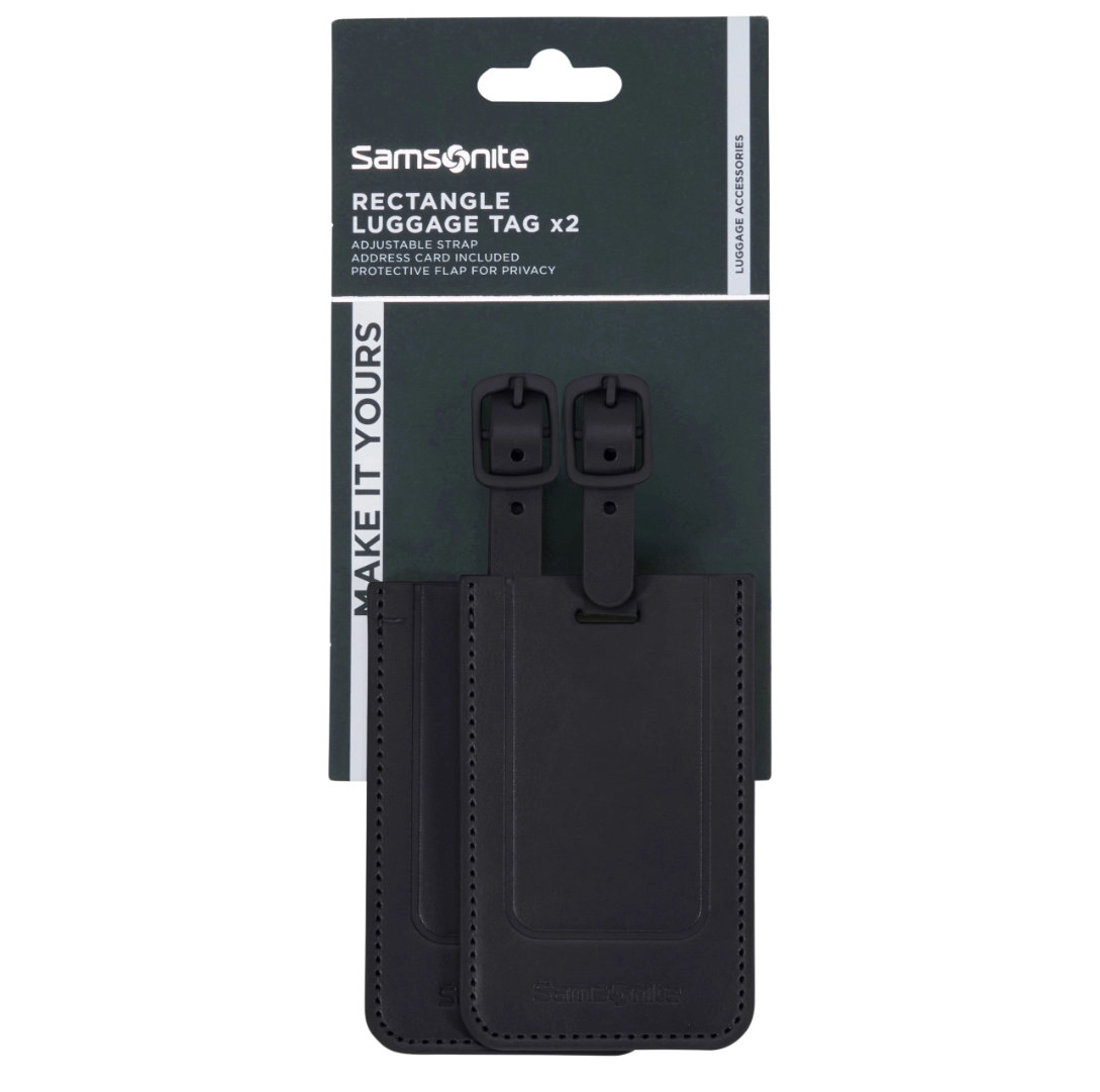 Samsonite Ta Revolution Rectangle Luggage Tag X2 - Black