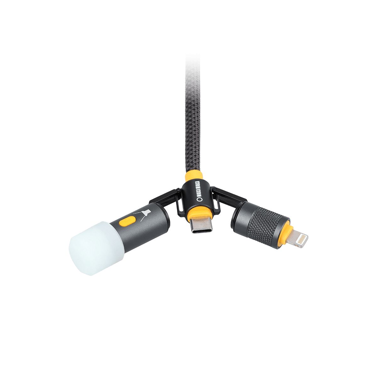WakaWaka Connect Pro 5-in-1 USB Kabel 240W Met Zaklampje
