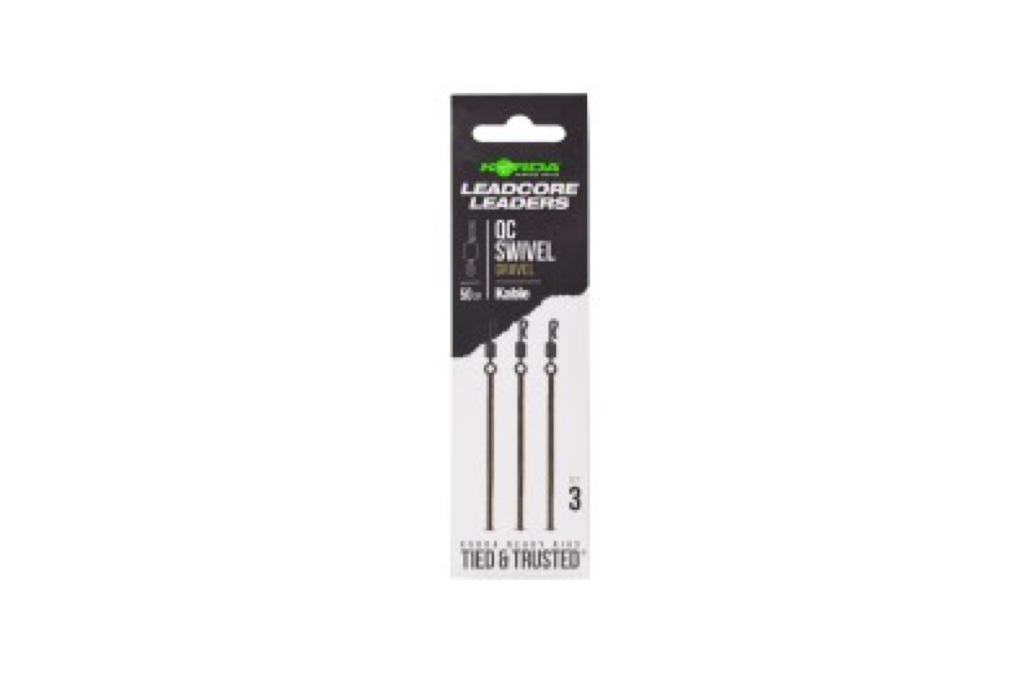 Korda Leadcore Leaders QC Swivel Gravel 50 CM Kable